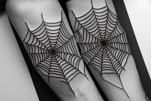 Spiderweb on elbow Scary tattoo idea