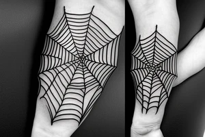 Spiderweb on elbow Scary tattoo idea