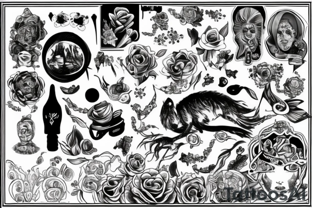 Собака tattoo idea