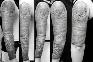 It is a tatoo on left arm. Main think is that is a straight line. But it has different thin size on the end of the main line. Those different thin size pieces are 15 centimeters long tattoo idea