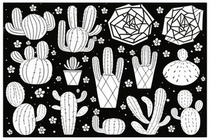 Cactus in pot tattoo idea