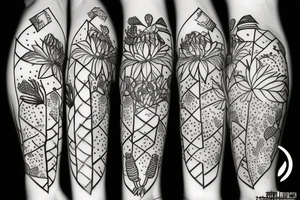 Cactus in pot tattoo idea