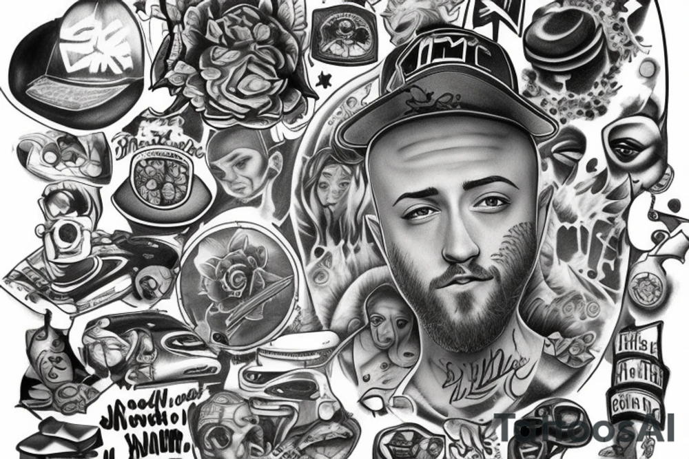 draw me a tattoo in tribute to mac miller tattoo idea