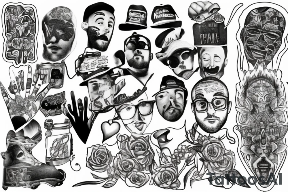 draw me a tattoo in tribute to mac miller tattoo idea