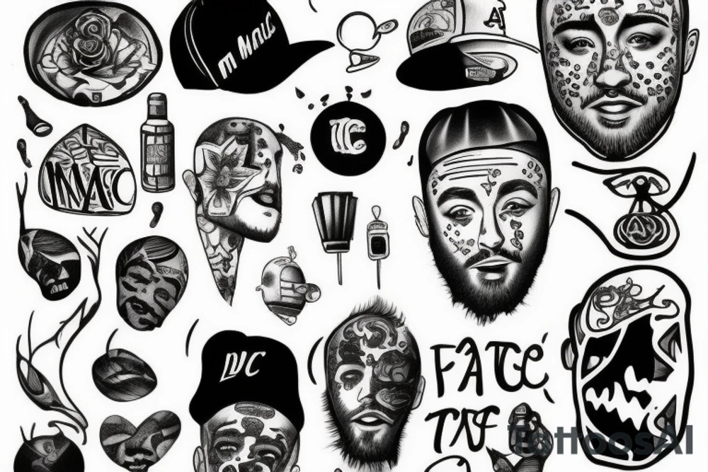 draw me a tattoo in tribute to mac miller tattoo idea