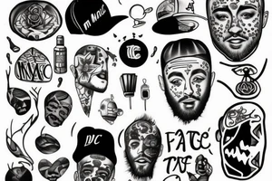 draw me a tattoo in tribute to mac miller tattoo idea