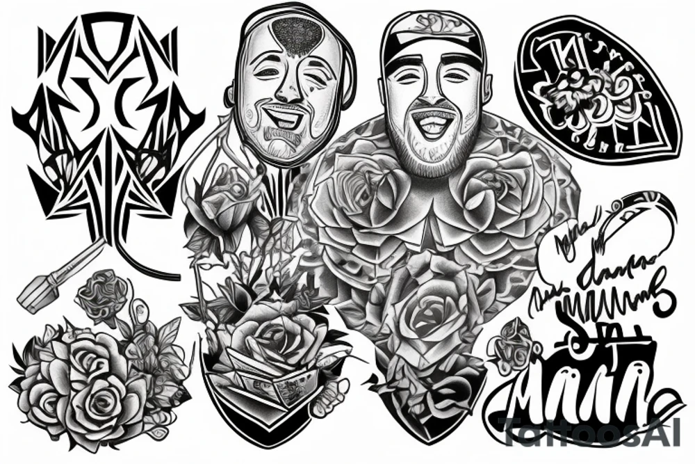 draw me a tattoo in tribute to mac miller tattoo idea