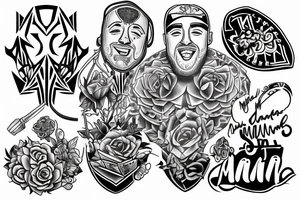 draw me a tattoo in tribute to mac miller tattoo idea