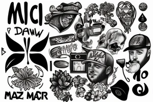 draw me a tattoo in tribute to mac miller tattoo idea