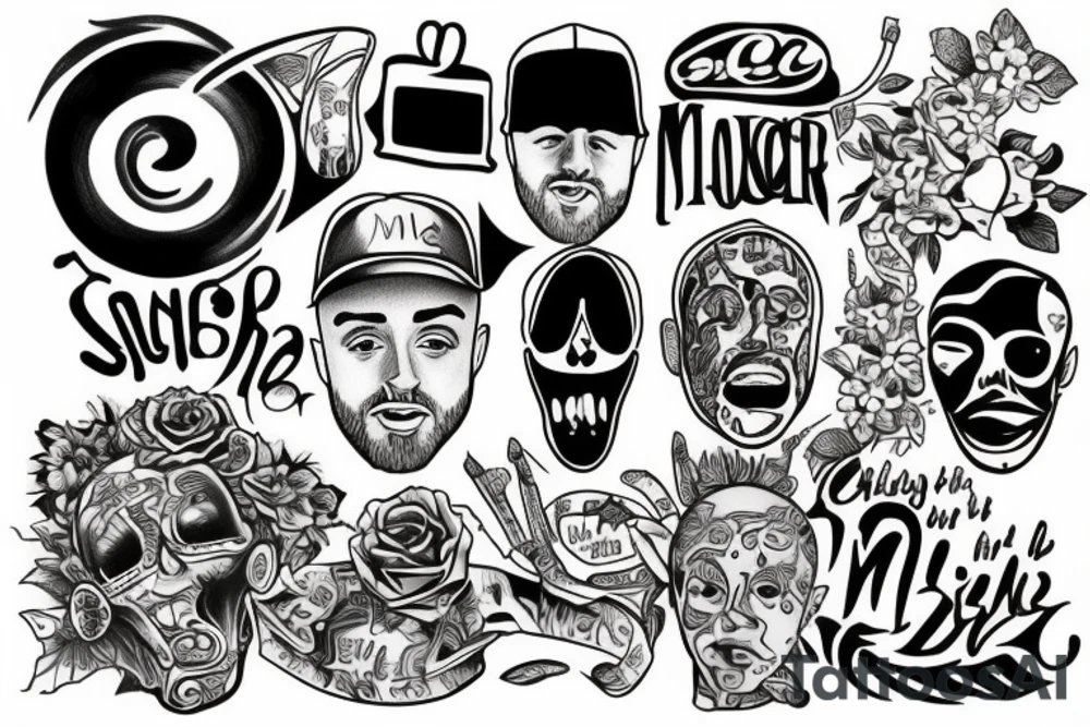 draw me a tattoo in tribute to mac miller tattoo idea