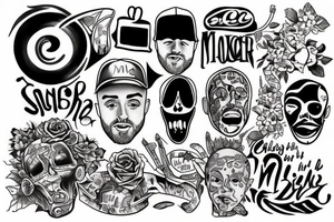 draw me a tattoo in tribute to mac miller tattoo idea