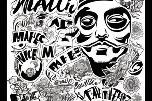 draw me a tattoo in tribute to mac miller from his face album tattoo idea