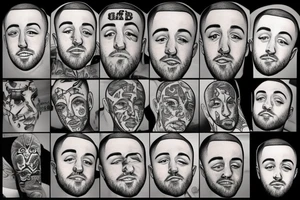 draw me a tattoo in tribute to mac miller from his face album tattoo idea