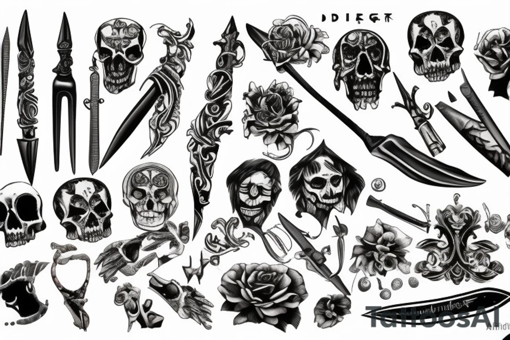 Dagger tattoo idea