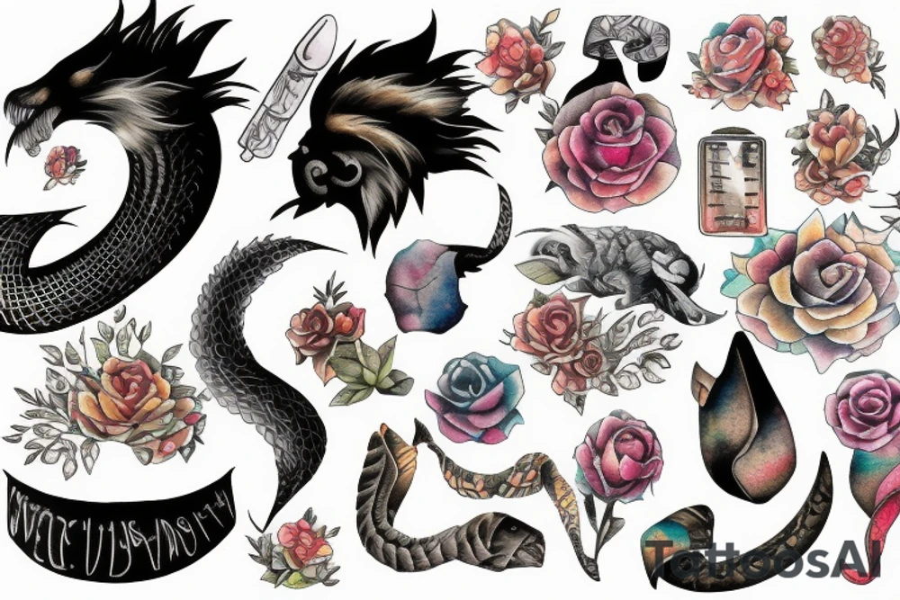 Scale tattoo idea