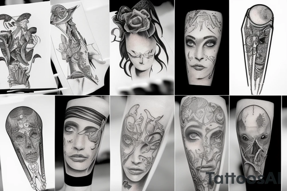 squelette dans scaphandre tattoo idea