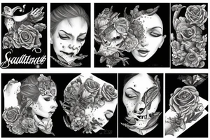 squelette dans scaphandre tattoo idea