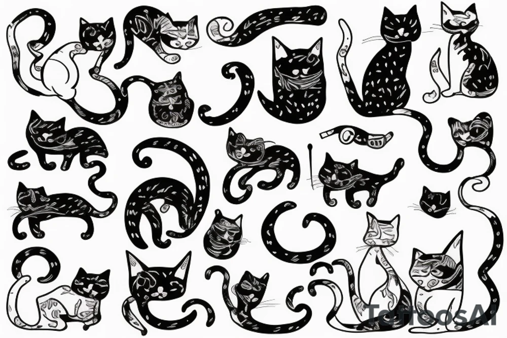 Cat in a box tattoo idea