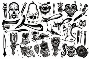 Couteau tattoo idea
