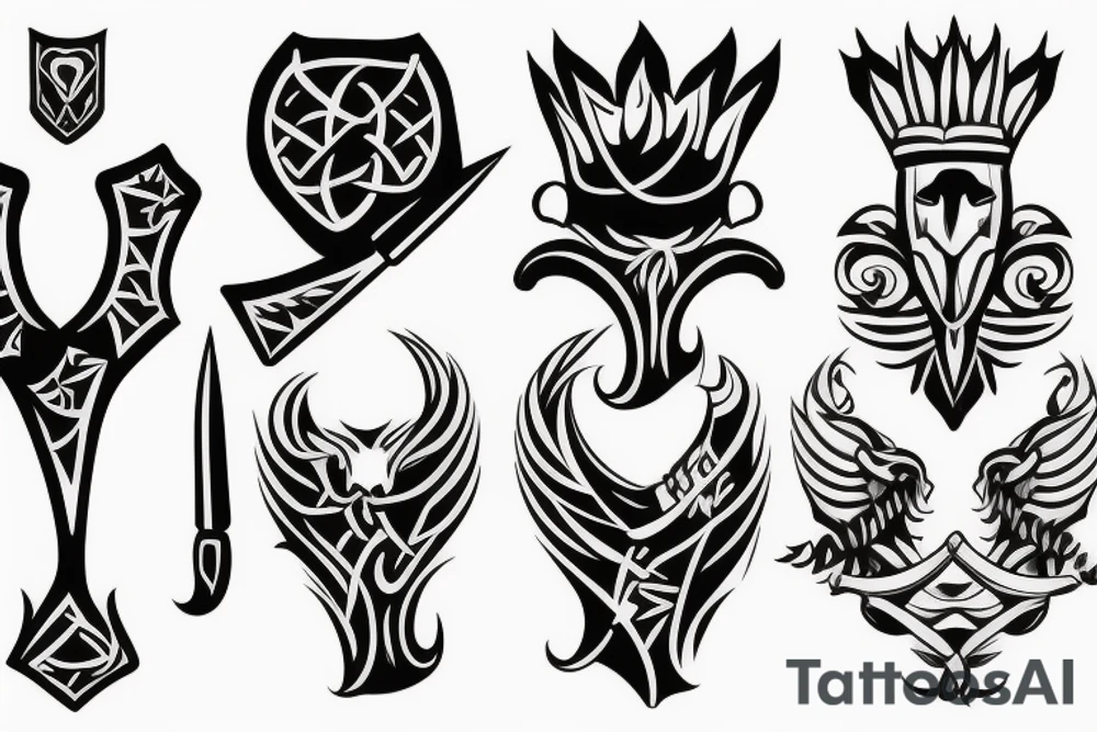 Knife tattoo idea