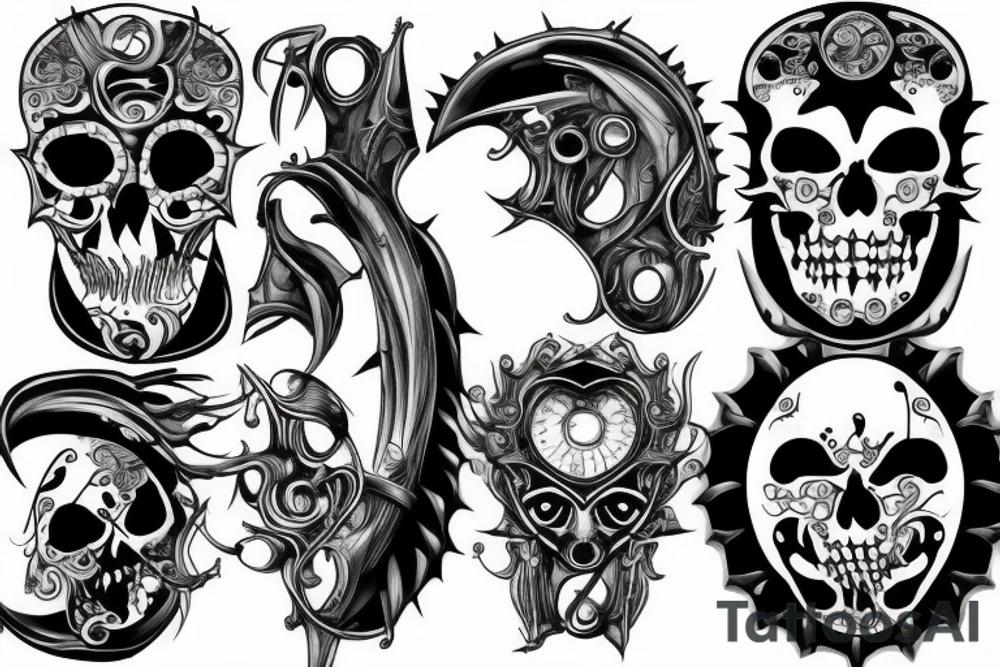 Knife tattoo idea