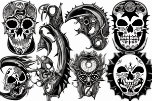 Knife tattoo idea