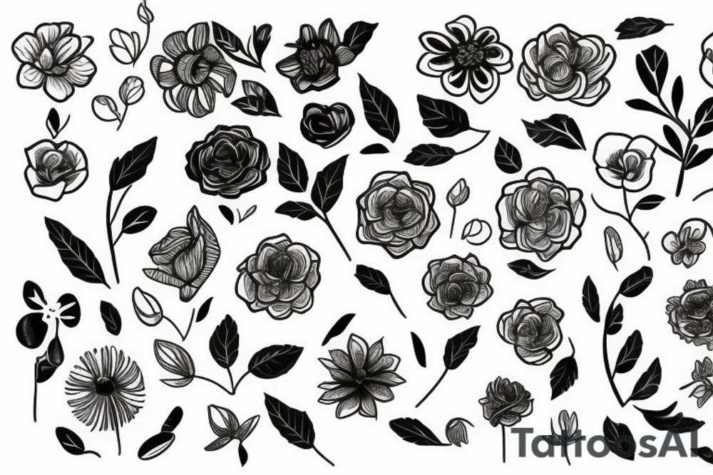 Flowers tattoo idea