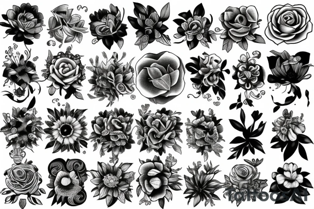 Flowers tattoo idea