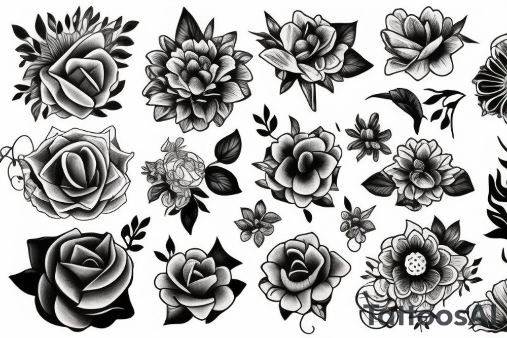 Flowers tattoo idea