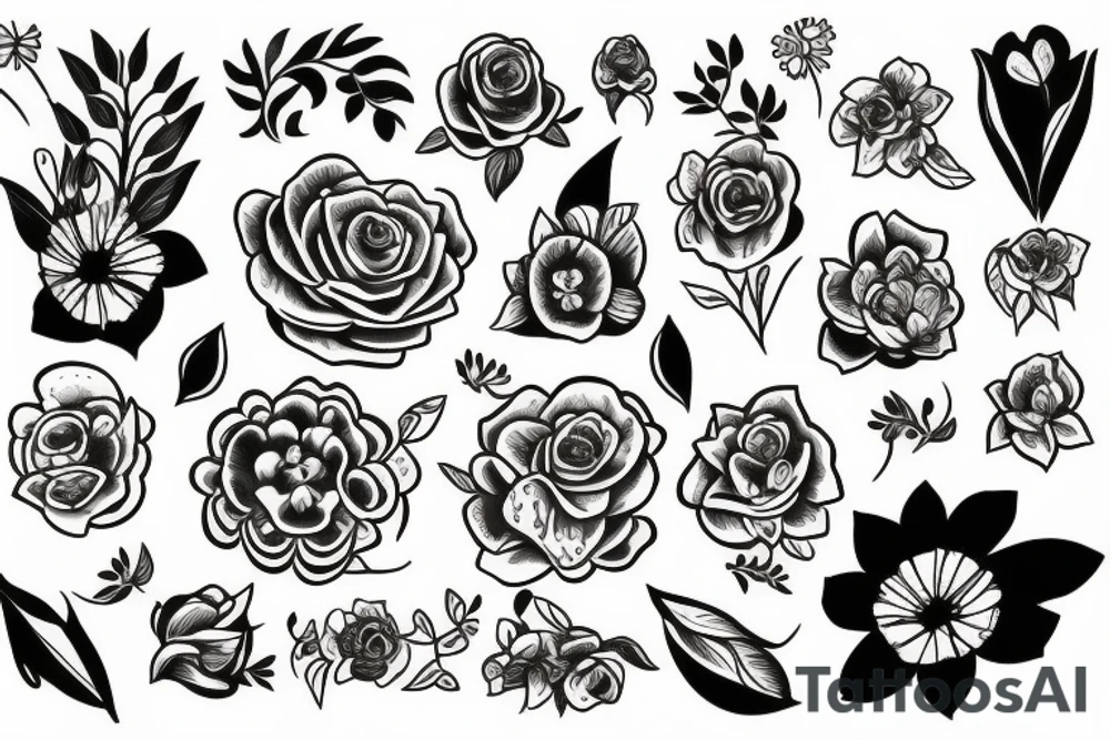Flowers tattoo idea