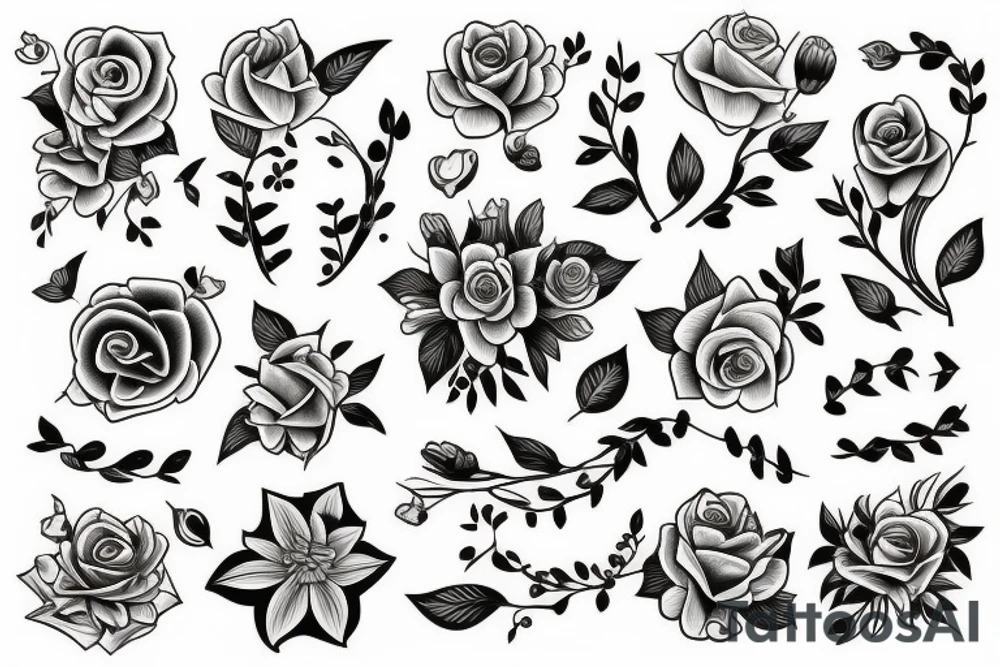 Flowers tattoo idea