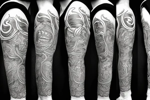 Skateboard with flames tattoo idea
