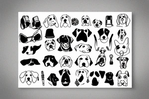 A dog smoking tattoo idea