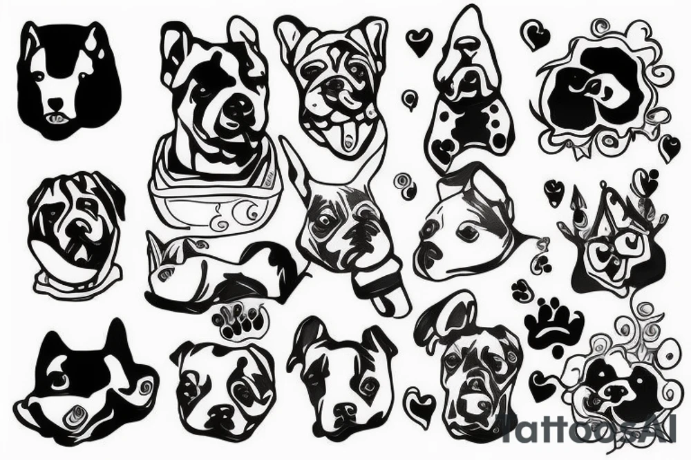 A dog smoking tattoo idea