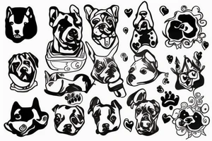 A dog smoking tattoo idea
