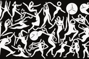 People dancing tattoo idea