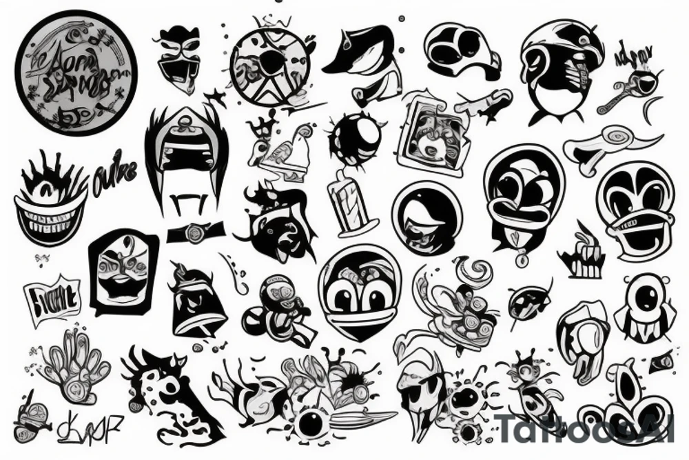 Random stuff tattoo idea