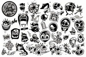 Random stuff tattoo idea