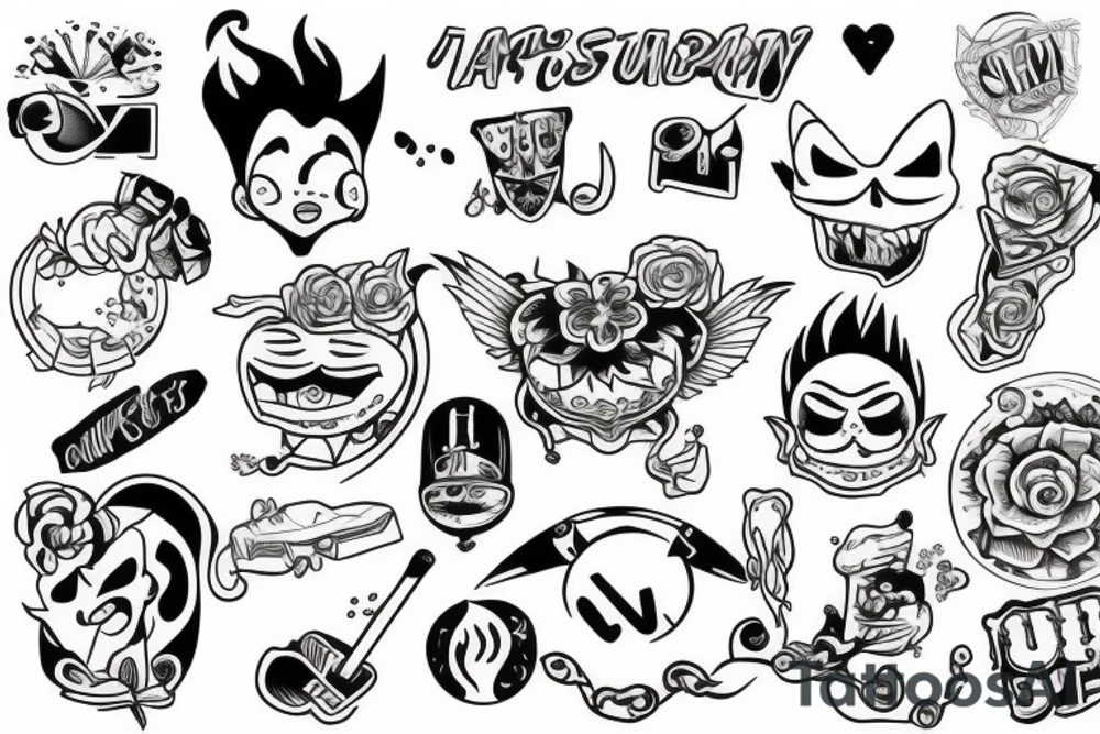 Random stuff tattoo idea