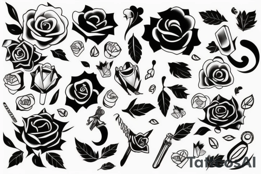 Random stuff tattoo idea