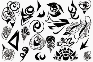 Random stuff tattoo idea