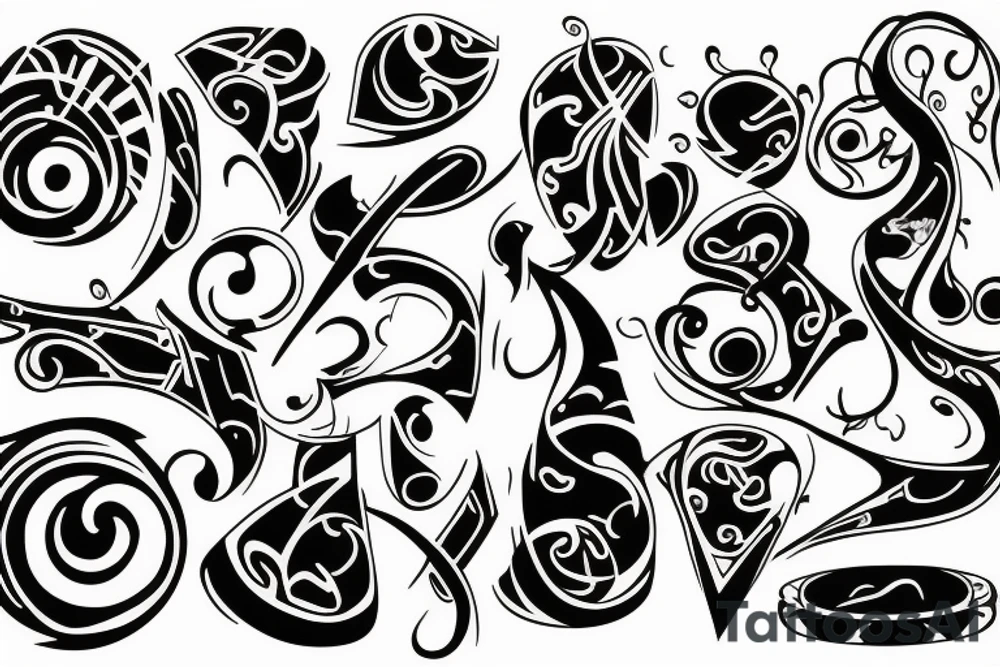 Random stuff tattoo idea