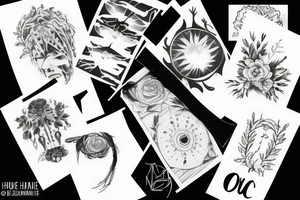 Ombre humaine tattoo idea