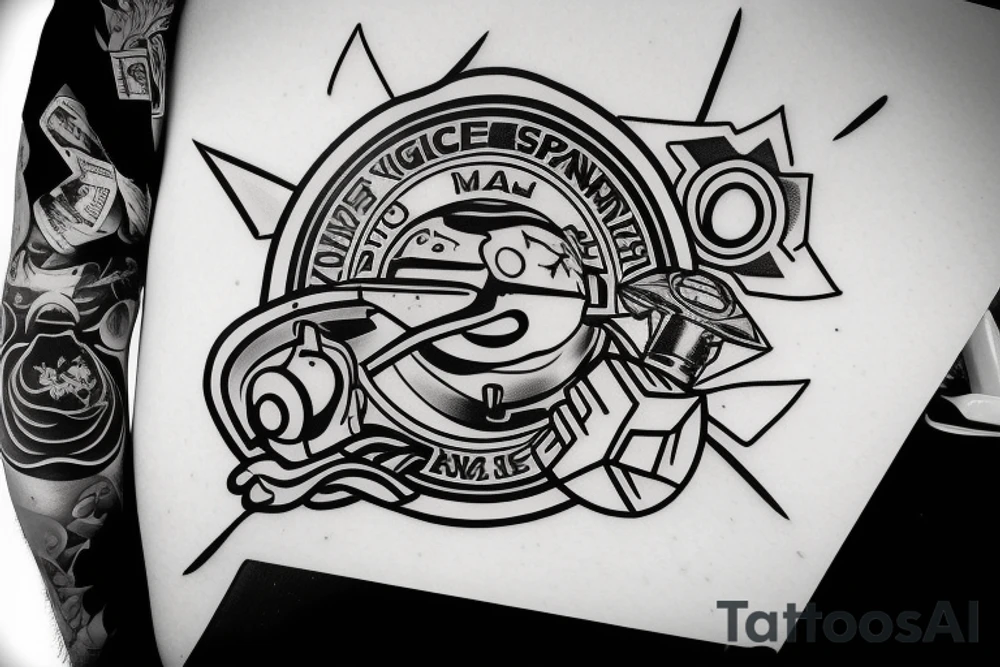 space ranger logo, magnolia, charlotte tattoo idea