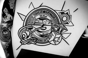 space ranger logo, magnolia, charlotte tattoo idea