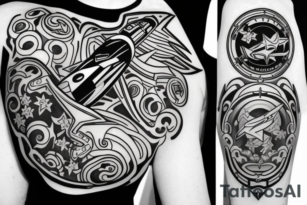 space ranger logo, magnolia, charlotte tattoo idea