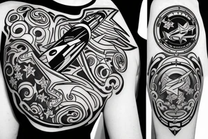space ranger logo, magnolia, charlotte tattoo idea