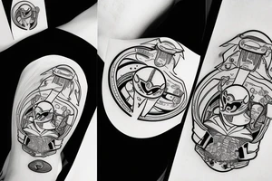 space ranger logo, magnolia, charlotte tattoo idea
