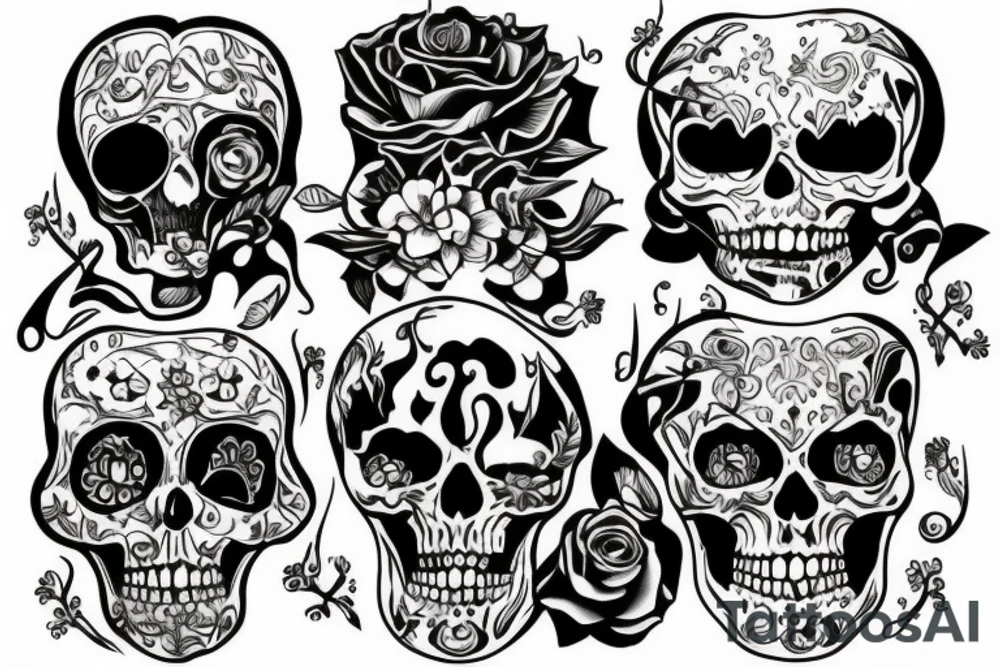 Fête des morts tattoo idea