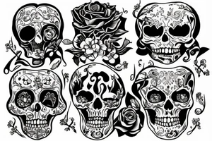 Fête des morts tattoo idea